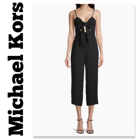 Michael Kors Collection Pants - NWT MICHAEL Michael KorsCropped Tie-Front Jumpsuit